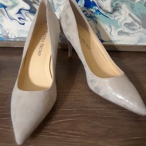 Nude and silver heels